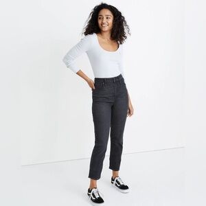 Madewell Tall curvy perfect vintage cropped jean, Sumner Wash Black 26T